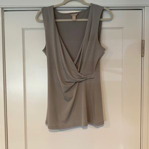 Gray Stretchy Banana Republic Top